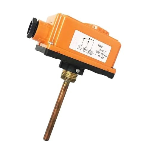 BUTPDYPEP 3 Stücke 0-90 Grad Einstellbare Thermostat Kessel Heizung Pipeline Bimetall Thermostat