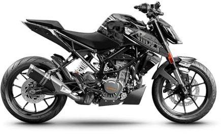 Arider Dekor passend für KTM Duke 125 2017-2023 | Motorrad Aufkleber Set zum Selbstaufkleben | UV-beständiger Lack-und Verkleidungsschutz | Folierung mit Luftkanal-Technologie | Made in Germany