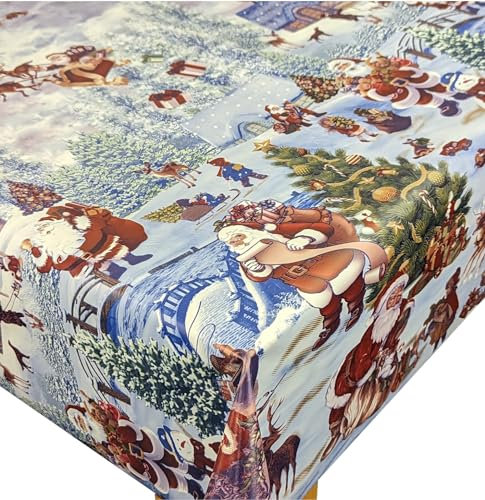 Karina Home Christmas Winter Wonderland Wipe Clean Tablecloth 200cm x 137cm