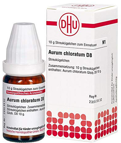 Aurum chloratum D8 DHU Globuli, 10 g Globuli