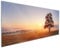 Wallario Küchenrückwand aus Glas 125 x 50 cm, Motiv: Sonnenaufgang über der Wiese mit Nebel | Spritzschutz abwischbar & pflegeleicht