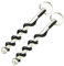 Macupon Stainless Steel Black Mini Portable Waiters Corkscrew with Keychain, 2 Pack, Perfect for Travel, Wine Lovers, Waiters & Bartenders