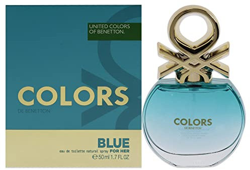 United Colors of Benetton - Blau von United Colors, Eau de Toilette Spray für Herren, Frischer Zitrusduft mit Zitrone, Tequila, Koriander, Wassermelone und Meeresnoten - 60 ml