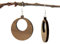 NaturSchatulle Holzschmuck Holzohrringe Moni Nussbaum I natürliche Ohrhänger 925 Sterling Silber Ohrringe Holz Damen Ohrschmuck