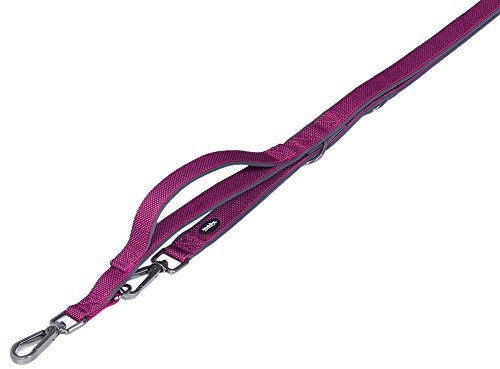 Nobby Führleine mit Kurzführer Classic Preno Royal, himbeere L: 200 cm, B: 25/35 cm, 1 Stück