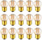 Genixgreen E27 Led Vintage Glühbirne G40 1W LED Filament Lampe Ersetzt 10 Watt Edison Glühbirne 2200K für Kronleuchter, Nicht Dimmbar,15 Stück