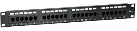 Equip Patchpanel 24x RJ45 Cat5e 19 1HE schwarz