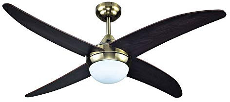 Sulion Ventilador de Techo Cormoran - Ventilador AC con Mando y 2 Luces
