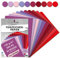 MarpaJansen Tonzeichenpapier 10 Lila/Rotton Farben, DIN A4, 30 Bogen, 130 g/qm, Blauer Engel zertifiziert