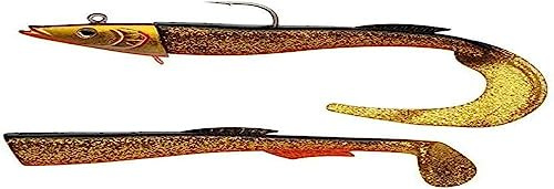 Berkley PowerBait Power Sandeel – Salzwasser-Softbait-Angelköder für Bass, Seelachs, E91, Leng und Lippfisch – Paddle Tail & Curl Tail im Lieferumfang enthalten