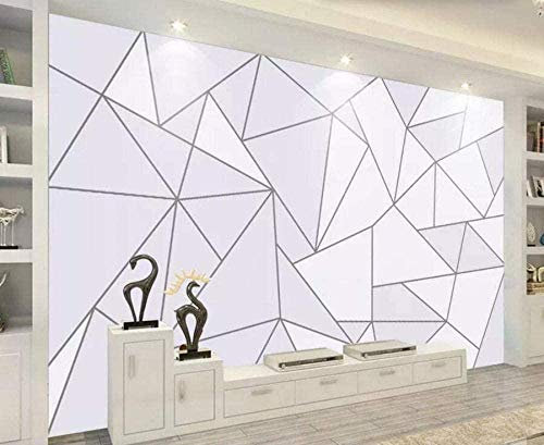 Papier peint à motifs géométriques simples nordiques, papier peint non tissé 3D, peintures murales modern Papier Peint 3D Salle de séjour Chambre à coucher Salle de séjour Mural enfant-430cm×300cm