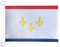 AZ FLAG Bootsflagge New Orleans 45x30 cm, Aussenverwendung - New Orleans Bootsfahne Aus Gestricktem Polyester Mit Plastikringen