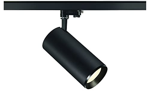SLV 3 Phasen System Leuchte NUMINOS® XL/LED 3-Phasen-Strahler, Spot, Decken-Strahler, Decken-Leuchte, Schienensystem, Innen-Beleuchtung / 4000K 36W 3460lm schwarz dimmbar 60Grad