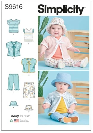 Simplicity SS9616A Baby Sportswear A (XS-S-M-L-XL)