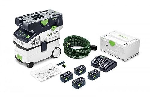 Festool Cordless dust Extractor 577674, Kabelloser mobiler Staubabsauger CTMC MIDI I-Plus CLEANTEC