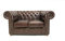 Chesterfield Sofa Class - The Chesterfield Brand | 2 Sitzer Sofa | 100% Leder, handgefertigt, Original Chesterfield | Breite 150 cm | Cloudy Dunkelbraun