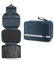 Maliton Foldable Hanging Toiletry Bag, Large Toiletry Bag Men & Women, Travel Wash Bag with 4 Compartments for Business Trip, Vacation, Waterproof for Makeup Bag & Shower Bag （Navy Blue）