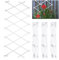 DIVCHI Lot de 3 treillis muraux extensibles en bois pour plantes grimpantes, décoration et cloisonnement (180 cm x 60 cm) (blanc)