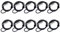 ZEELYDE 10X Blocco Antifurto con Passaggio USB di Sicurezza, Usato per la Funzione Antifurto sul Computer Portatile, Tablet, Proiettore, Televisore