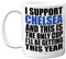 Funny Football Mug Gift for Chelsea Fans - Footy Only Cup - Joke Xmas Birthday Mugs Present Gifts for Son Dad Brother Uncle Colleague Friend Cousin, 11oz Ceramic Dishwasher Safe Coffee Tea Cup