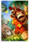 LAHTI Donkey Kong und Diddy Kong Poster, dekoratives Gemälde, Leinwand-Wandposter und Kunstdruck, modernes Familienschlafzimmer-Dekor-Poster, 20 x 30 cm