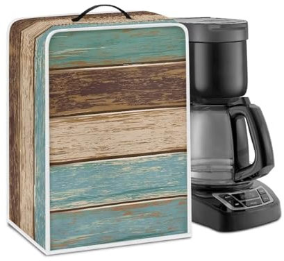 NETILGEN Funda protectora universal para cafetera y electrodomésticos de cocina, se adapta a la mayoría de cafeteras estándar, mantiene alejado del polvo, huellas dactilares, manchas líquidas,