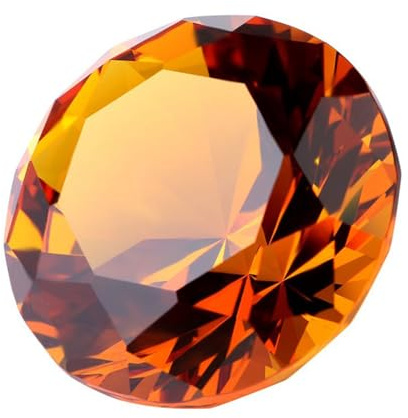 Eterspr Bernstein Kristall Glas Diamant, 50mm Kristall Glas Diamant,Kristallglas Deko, Kann als Festdekoration verwendet oder als Spielzeug an Ihre Kinder verschenkt Werden