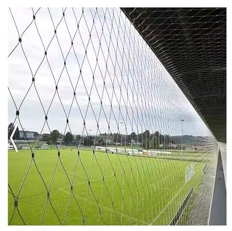 LXBAMKEA Red De Cuerda De Alambre De Acero Inoxidable, Malla Cable Flexible, Red De Protección contra Caídas De Escaleras Balcón, Jardín De Infancia Granja Campo De Fútbol Valla (Color : Custom, Siz