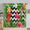 ANHOPE Tropisch Flamingo Blume Blatt Blickdichte Gardinen mit Ösen Thermo Vorhänge Weich Vorhang Blackout Curtain Wohnzimmer Schlafzimmer Verdunklungsvorhänge 2er Set H 229 x B 140 cm
