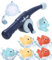 Kureny Bath Toy Baby from 1-6 Years, Fishing Game Bath Toy, Children Bathtub Toy with Fishing Net, Bath Toy Magnetic Fish Fishing Toy for Toddlers,Toy Gift Girl Boy