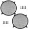 UBANU 12 Inch Speaker Grill Cover, 2 Pack ABS Mesh 12 Round Subwoofer Speaker Grills with Mounting Screws