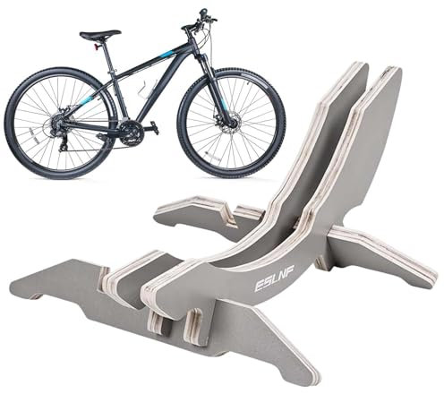 Support de sol pour vélo de route – Porte-vélos en bois autoportant réglable | Organisation de vélo pour vélos de route 700 C | vélos pliants de 40,6 à 61 cm, VTT de 66 à 61 cm