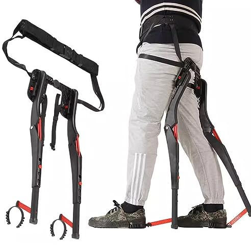 XNYXLPP Wearable Chair Invisible Seats, Portable Chairless Chair Wearable Leg Ergonomics Lightweight Seat, Camping Anywhere Folding Stool (Black 100kg Bearing)