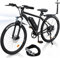 E Bike für Herren Damen, 26 Zoll E-Mountainbike Abnehmbarer 10.4Ah Akku,7-Gang Pro,3.5H Schnellladung,5 Fahrmodi, Elektrofahrrad Reichweite Max 100km,250W Motor Electric Fahrrad mit Schutzblech