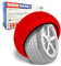 MRWiZMS Auto Schneeketten Stoff,2er Set Textil Schneeketten, Anti-Rutsch Schneesocken Winter, Car Snow Chains,6 Größen. (L)