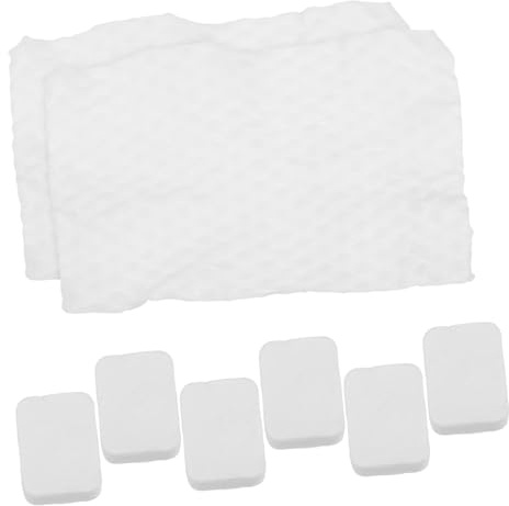 BATHVEVE Cotton Makeup Pads Cotton Pads 8pcs for Makeup Removal and Daily Skin Care with Thickened Pearl Pattern Design Soft White Suitable for Beauty Salons and Tattoo Artists