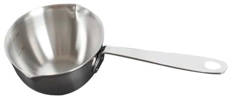 ABOOFAN 2 Stück Öltopf Aus Edelstahl Kochgeschirr Bratpfanne Mit Deckel Förmchen Wasserkocher Klare Töpfe Zum Kochen Nicht Wok Topf Köcheln Lassen Besteck Soße Rostfreier Stahl Silver