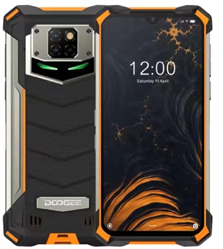 Smartphone Robusto S8P 10000 mAh Batteria, Octa-core 6GB+128GB Android 10, Fotocamera Quadruple 21 MP, 6,3 FHD + Corning Gorilla Glass, Ricarica Wireless, Rugged Telefono IP68 NFC ARANCIONE