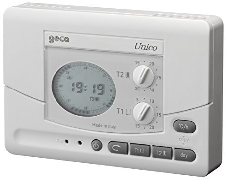 Cronotermostato da parete e semi incasso Unico BIANCO - GECA 33502108