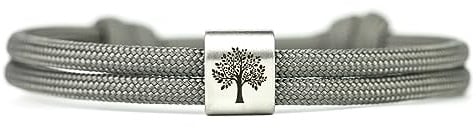 KOMIMAR Baum des Lebens Armband mit persönlicher GRAVUR in vielen Farben - Geschenkidee - Personalisiertes Lebensbaum Armband - Familienarmband - Glücksbringer