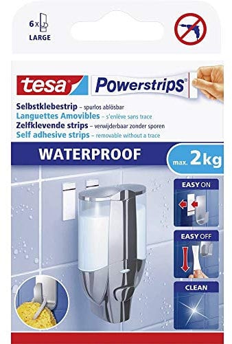 Powerstrips® Waterproof tesa Bianco 59700 tesa Contenuto: 1 Conf.