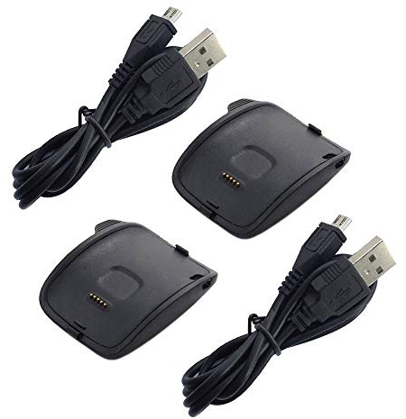 2 Pack Charger for Samsung Gear S R750 Smart Watch | Replacement Charging Cradle Dock with Cable Cord for Samsung Gear S SM-R750