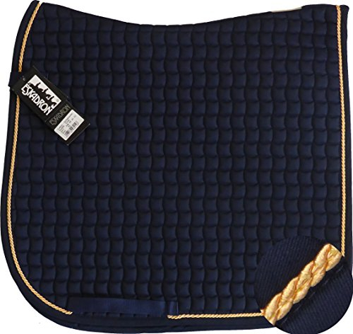 ESKADRON Cotton Schabracke navy , einer Kordel in light orange, Form:Springen