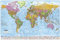 Close Up | XL Weltkarte Premium Poster | Version 2025 mit Flaggen & detaillierte Informationen | Top Qualität - MAPS IN Minutes | 91,5x61 cm