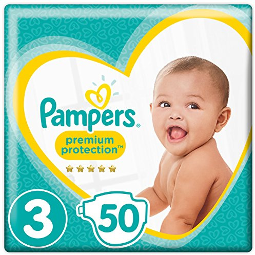 Pampers Premium Protection Size 3, 50 Layers, 6kg-10kg - Pack of 1