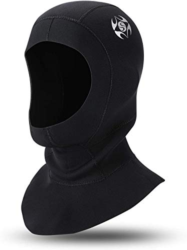 QKURT Schnorchelhut 3 mm Neopren-Tauchhaube, mit Flow Vent zum Entfernen von Lufteinschlüssen, Unisex-Surfing-Segelkappe Neoprenanzüge zum Schnorcheln Scuba, und andere Wassersportarten