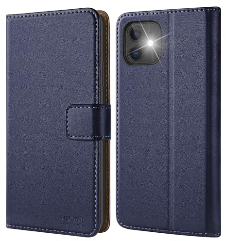 HOOMIL MagFlip Serie Kompatibel mit iPhone 11 Hülle, Premium-Leder Case Handyhülle Schutzhülle - Blau