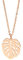Nuoli® Blatt Kette Rosegold Damen (45 + 5cm verstellbar) Halskette mit Monstera Schmuck Anhänger für Frauen & Mädchen, aus Edelstahl