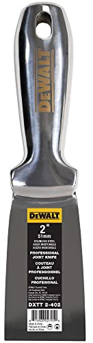DEWALT 2 All Stainless Steel Joint Knife | One-Piece Premium Polished Metal Putty Blade | 2-402