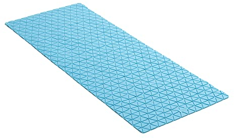 TATAY Tappetino Antiscivolo da Doccia o Vasca, Gomma SBS - TP con 126 ventose, Rettangolare, Design a Diamante, Blu. Dimensione 97 x 36 cm
